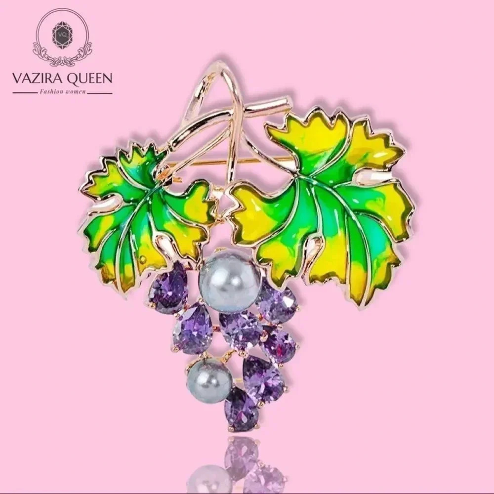 VQ Grape Brooch